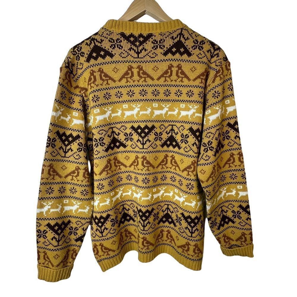 JERSILD Vintage Crewneck Made in Wisconsin Sweater Mustard Men’s Size Large